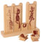 Schmucksteine Tiere Steckspiel Holz 24x6,5x20 cm Holzspielzeug