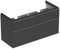 Keramag iCon Waschtischunterschrank 1190 x 620 x 477 mm, für Doppelwaschtisch Korpus/Front: Lava matt