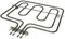 Qualtex 2800W Cooker Oven Dual Grill Element for Electrolux Zanussi AEG Tricity Bendix