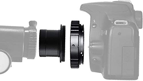 SOLOMARK T2 T Ring Adapter Objektivhalterung und M42 auf 1,25 Zoll Teleskop T Adapter, kompatibel mit Nikon SLR-Kamera.
