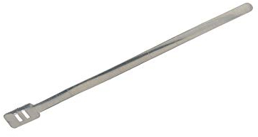 Attache-câble en aluminium de 130mm de long, 5mm de large, 0,5mm d'épaisseur