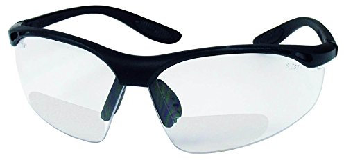 Schmerler Brille Modell 633 Bifocal, verschiedene Dioptrien, verschreibungspflichtig von 1,5-3,5, beschlagfrei und kratzfest, Schutzbrille mit Verschreibung