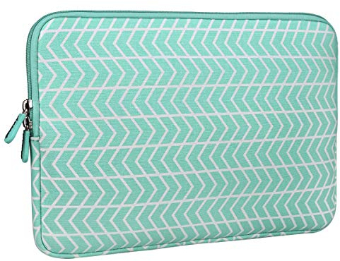 Aucase Laptop Case Sleeve 13.3 14 Inch, Thickest Lightest Water Resistant Canvas Neoprene Protective Laptop Bag for MacBook Pro 15.3''/ Air 15'' M3 M2, Chromebook, suitable for man lady kid