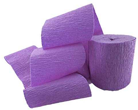 CREATIV DISCOUNT Krepp-Band, 10m x 5 cm, zum Basteln und Dekorieren, lila