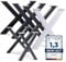 HOLZBRINK Pied de table en métal Acier Brut en forme de X | Pied de table/support de table, Modèle Design pour table basse, table à manger, bureau, banc | 1 pied 70x72 cm