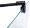 Schulte Stabilisator für 5-8 mm Glas, 122 cm kürzbar und winkelbar, schwarz-matt, Haltestange für Glas/Wand Stabilisation, Wandhalterung für Duschwand