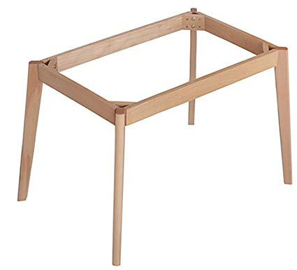 NWHJ Esstischgestell Holz Tisch Untergestell Tischbeine Rahmen, Buche, Höhe 74 cm