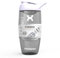 Promixx Pursuit Protein Shaker Bottle - Premium Shaker for Protein Shakes - Lifetime Durability, Leakproof, Odourless - 700ml / 24oz (Arctic White)