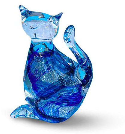 Gocce di Murano Ornement pièce maîtresse animale en verre fabriqué en Italie, travaillé artisanalement selon la tradition des artisans de Murano verre soufflé avec des reflets intérieurs