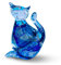 Gocce di Murano Adorno de centro de mesa con forma de animal de cristal fabricado en Italia, elaborado artesanalmente según la tradición de los artesanos de Murano, vidrio soplado con reflejos