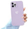 Newseego Compatible for iPhone 12 Pro Max Case, Fashion Cute Loveheart Shape Simple Pattern iPhone 12 Pro Max Soft Silicone Case Slim Light Protective Back Cover TPU Case for iPhone 12 Pro Max-Purple