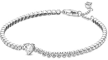 PANDORA Armband Timeless Funkelndes Herz silber, Zirkonia 590041C01 PANDORA Armband Timeless Funkelndes Herz silber, Zirkonia 590041C01-20 cm