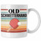 Trendation - Tischtennis Schmetterhand Tasse Geschenk Tischtennisspieler Geschenkidee Lustig für Männer Tischtennis Zubehör (Weiß)