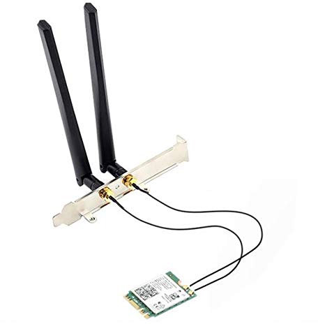 Dawafit de Bureau WiFi 6E pour Carte WiFi AX210 Bluetooth 5.2 802.11Ax 2.4Ghz / 5Ghz AX210NGW Adaptateur Wi-FI 6 avec Antenne