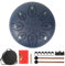 Steel Tongue Drum 6 Inch 8 Tones Tank Drum C Key Percussion Steel Drum Kit with Drum Mallets Note Stickers Finger Picks Bracket and Gig Bag