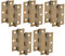 HANDLEZONE® Door Hinges 5 Pairs 76mm / 3 inch Ball Bearing, with Screws - Antique Bronze