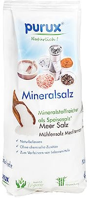 1 Kg Mediterranes 100% Meersalz Mühlensalz Mineralsalz Speisesalz ohne Rieselhilfe