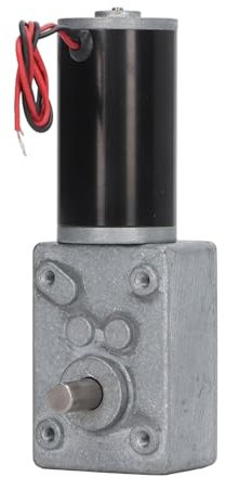 Motoréducteur, Moteur à Engrenages à Couple élevé, Micro-réducteur de Vitesse électrique, Moteur à Engrenages à Vis sans Fin DC 12V CW CCW, Moteurs de Ventilateur (5 tours/minute)