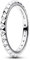 PANDORA ME Anello Pyramids in argento Sterling con borchie e zirconi cubici trasparenti, 60