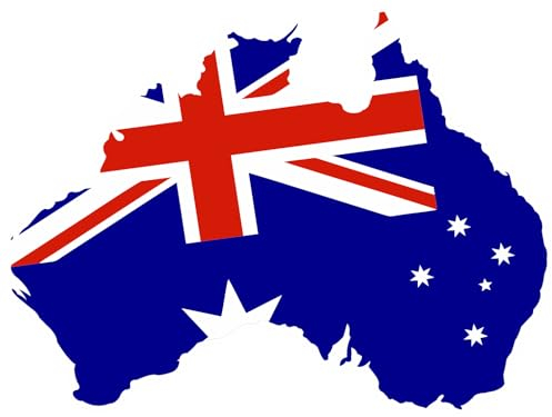 outlaw-rats Australien Aufkleber Flagge Fahne - PKW Motorrad PC Quad Modellautos Landkarte Urlaub Koffer