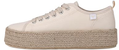 WALK IN PITAS | Tina | Alpargata de Mujer | Mocasines de Mujer | Zapatillas de Verano | Zapatos de Mujer Casuales y Cómodos | Zapatos de PITAS para Mujer | Crudo 39