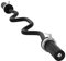 Super Curl Langhantel 47'' Langhantel 176LB Kapazität, 2 Zoll Gewichtheben Langhantel, Gewichtheben Powerlifting (Silber) Clips Bar 1 (Schwarz Einheitsgröße)