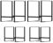 Hikinlichi Plate Organizers Holders 2 Large 2 Small Upright Cabinet Dish Drying Racks Metal Plate Dish Organizers Racks Stands for Countertop and Cupboard Black