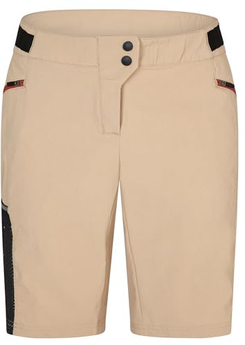 Ziener Damen NEXITA X-Function Fahrrad-Shorts mit Innenhose - Mountainbike/Outdoor/Freizeit - atmungsaktiv,schnelltrocknend,gepolstert, Cashew, 40