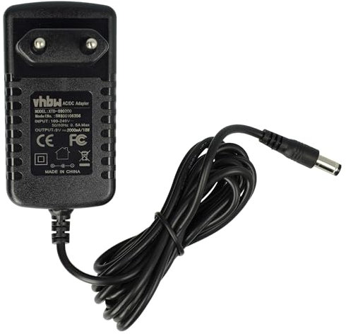 vhbw Netzteil kompatibel mit Brother P-Touch PT-2030VP, PT-2100, PT-2030AD, PT-200G, PT-2030 Elektrogeräte - AC/DC Netzadapter