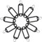 Uniclife 20 Porte Clef Etiquette en Plastique avec Anneau Fendu et Fenêtre D'étiquettes Transparents Porte Clé D'identification Inscriptibles pour Clés Bagages et Animaux de Compagnie，Noir