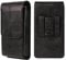 Handy Gürteltasche Herren Leder Schwarz, Handytasache für Gürtel, Universal Leder Handytasche Halterung Herrengürtel Tasche Vertical Flip Cover Telefon Bauchtasche Schutztasche mit Gürtelschlaufe