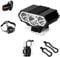 Bike Light,Super Bright Bicycle Light Frontlight 3 U2 rechargeable Bicycle lights (6000lm,3 LED,4 modes),headlight, head lamp with Waterproof Battery Pack & bike tail light
