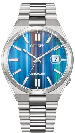 Citizen Tsuyosa Herren-Armbanduhr, analoge Automatikuhr, mehrfarbig, Modern