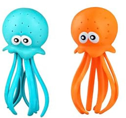 0XBIT Bombas de Agua de Pulpo, 2 Piezas Juguetes Piscina Niños, Bombas de Agua Reutilizables, Juguete Acuático de Natación, adecuadas para Piscinas, Piscinas, Bañeras