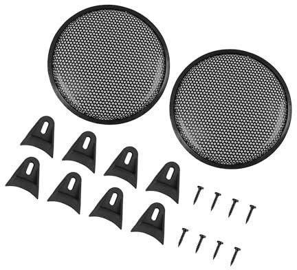 Motoforti 2pcs Grill Cover 10 Mesh Protector Speaker Cover Subwoofer Grill Long-lasting