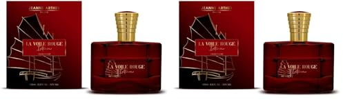 JEANNE ARTHES – Herrenparfüm La Voile Rouge Intense – Eau de Parfum Herren – 100 ml Sprühflasche – Hergestellt in Grasse (Packung mit 2)