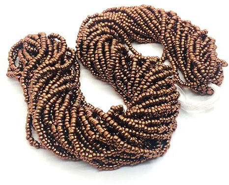 Perline 2 mm Preciosa Ornela ceca 9000 pezzi di perle di vetro CZ 11/0 24 su più fili (rame metallizzato)