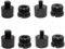 VZU 8 Stück Mikrofonständer Adapter, Mikrofon Arm Adapter 3/8 Buchse auf 5/8 Stecker, 1/4 Buchse auf 5/8 Stecker, Mikrofon Ständer Halterung Adapter für Lautsprecher, Stativ, Kamerastativ