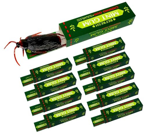 Kakerlake Kaugummi Scherzspielzeug - Kakerlake Kaugummi Scherzspielzeug 10 Stück Horror Tricks für Kakerlaken Kakerlaken Scherzspielzeug Halloween Kakerlaken Trick Zubehör