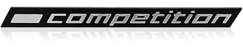 Emblem 3D Wettbewerb Competition Auto Aufkleber Kofferraum Emblem Abzeichen für BMW Auto ZUBEHÖR (131x11mm)