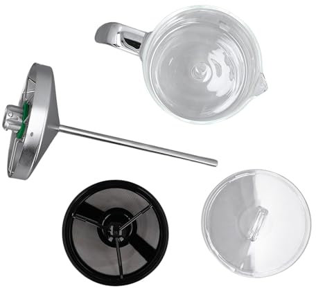 Qukaim Bol de brassage pour robot culinaire, accessoires de brassage pour Thermomix TM5 TM6, entonnoir filtre en acier inoxydable, pièces de machine à café pour robot culinaire, tasse à café, bol de