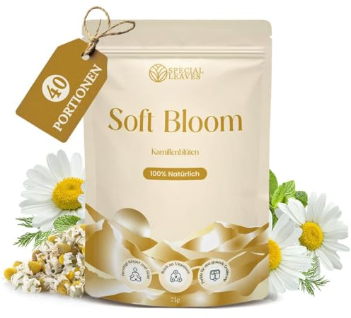 Special Leaves Kamillentee, 75g loser Kräutertee, Koffeinfrei und Ohne Zuckerzusätze, Sanfter Geschmack für Entspannung und Wohlbefinden