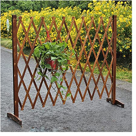 Gartenzaun aus Holz, Haustiertor, Kletterpflanze, Rankgitter, Outdoor, dekoratives Brett für Rasen, Balkon, Hof, 2 m hoch x 2,1 m lang, ideal für Weihnachtsbaumzaun