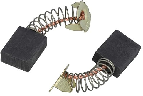 vhbw 2x balais charbon 6,5 x 13,5 x 16,5 mm compatible avec Makita 960 7B, 8900, 9400 B, 7305, 8900 N, 7305 H, 9402, 9401 scie circulaire + ressort