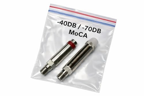PPC MoCA Filter (2er-Pack) -40 dB / -70 dB – Koaxial-Punkt-of-Eintrittspunkt (POE) Filter für verbesserte MoCA-Netzwerksicherheit & Signalisolierung – kompatibel mit Kabel-TV, Internet und allen