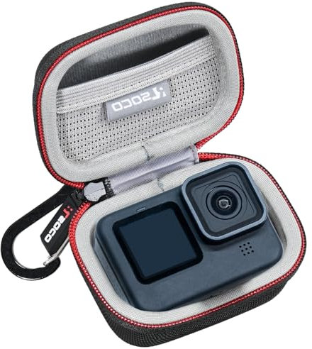 RLSOCO Carrying Case for GoPro HERO13/HERO12/HERO11/HERO10/HERO9 Waterproof Action Camera & for DJI Osmo Action 4/Action 5 Pro Action Camera