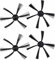 4PCS Aspirapolvere Spazzole Laterali Ricambio per Severin Robot Aspirapolvere Modelli RB7025 Accessori Ricambi