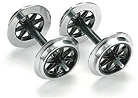 LGB – 2 Stück Doppelspeichenradsatz aus Metall – L67320, Ersatzräder für Lokomotiven und Wagen, Ersatzteile, Speichenrad, Spur G