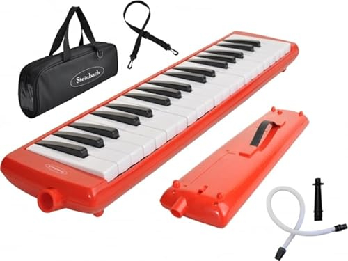 Steinbach Melodica rot 37 Tasten inkl. Anblasschlauch