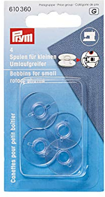 Prym - Plastic (21.2mm) Sewing Machine Bobbins - 1 Unit